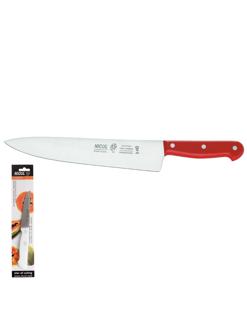 FACA COZINHEIRO 794.7200.25 CABO POM VERMELHO
