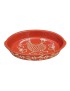 BARRO - ASSADEIRA PINTADA OVAL Nº3 36X24X7CM