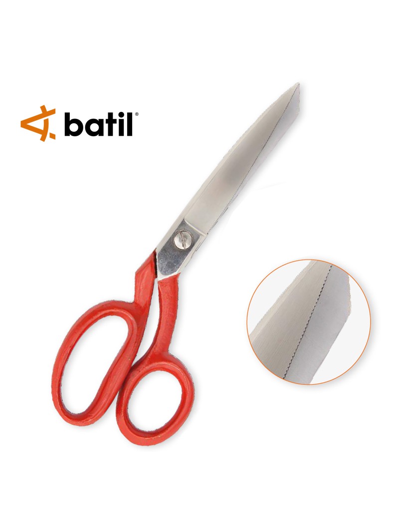 TESOURA BATIL 8 CORTE 20 CM ASA PINTADA VERMELHO