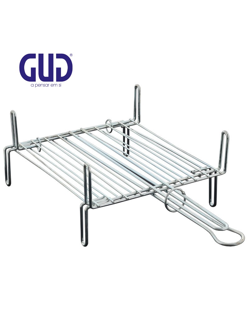 GRELHA DUPLA CHURRASCO Nº1 30X30 PEQUENA ZN