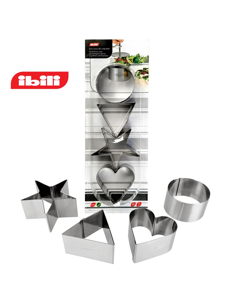 CONJ. 4 AROS IBILI 716060  8CM INOX