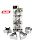 CONJ. 4 AROS IBILI 716060  8CM INOX