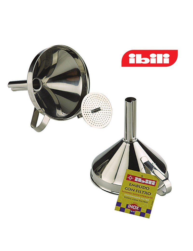 FUNIL COM FILTRO INOX 10 CM 763800 IBILI