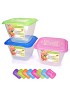 CAIXA HERMETICA PRACTIFRESH QUAD. TAMPA SORTIDA PLST. 1,7L