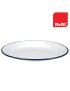 PRATO IBILI 901124 ESMALTADO BRANCO 24X2,5CM