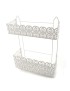 PRATELEIRA RECTANGULAR DUPLA PLASTICA