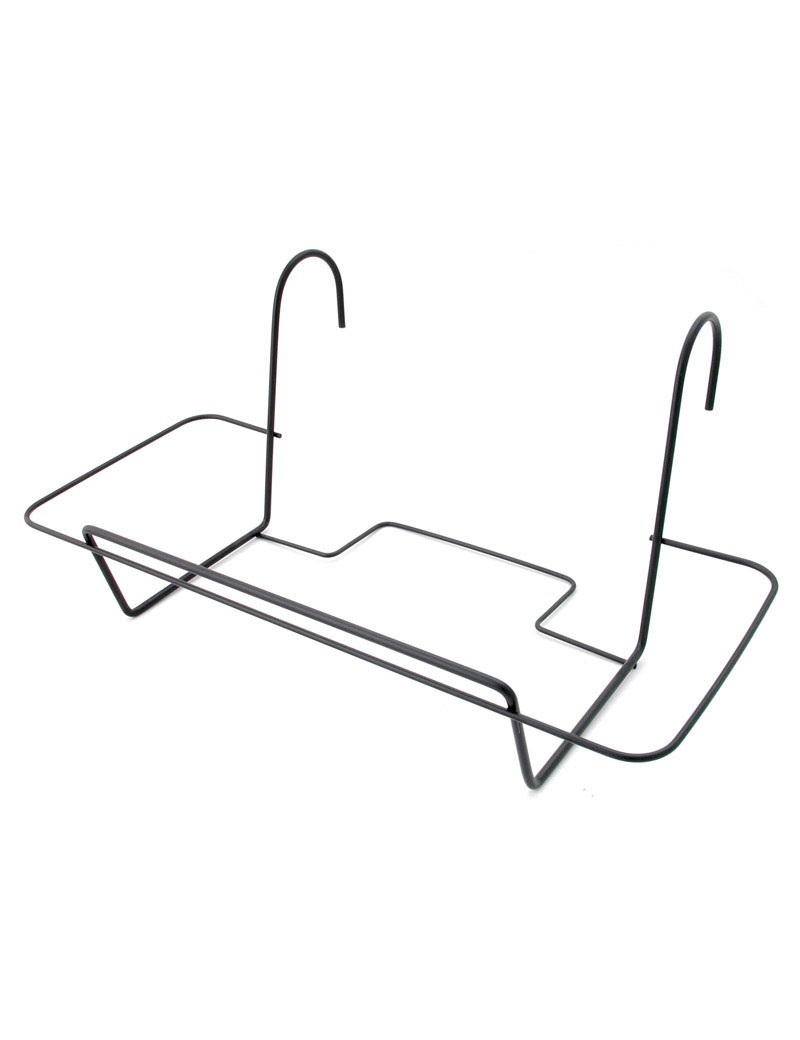8000 - SUPORTE VARANDA P/FLOREIRA 60 CM PRETO